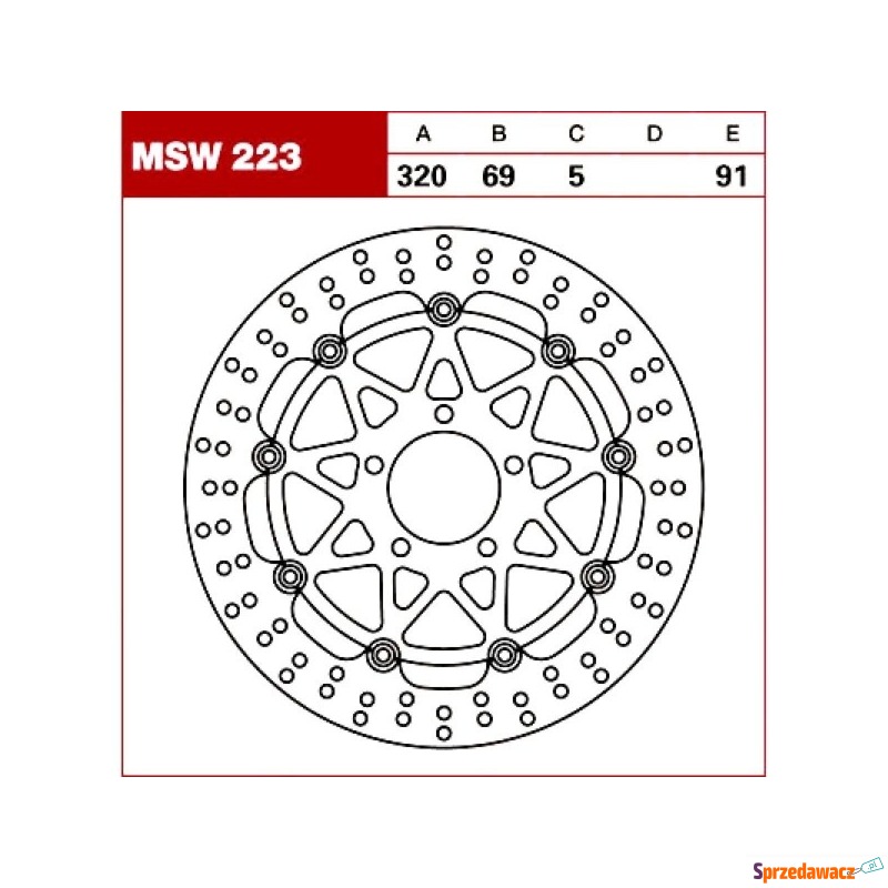 TRW Tarcza hamulcowa MSW223 SUZUKI...