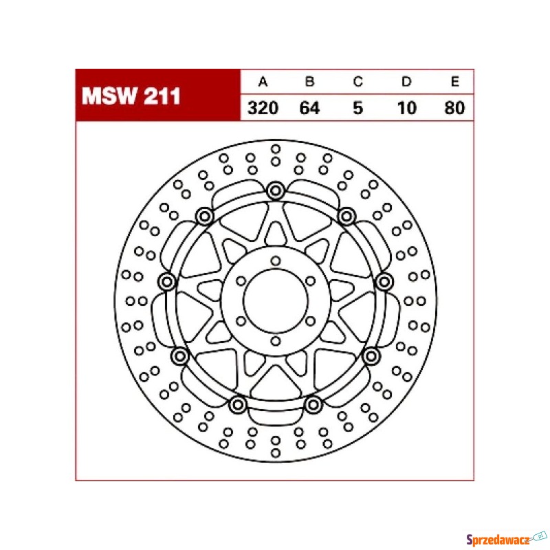 TRW Tarcza hamulcowa MSW211 VOXAN...