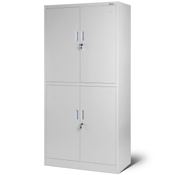 Szafa biurowa metalowa dzielona na akta szara, 900x1850x400 mm: MAGDA