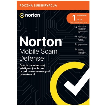 Ochrona i bezpieczeństwo danych Norton Mobile Scam Defense ESD PL 1 - desktop - subskrypcja na rok