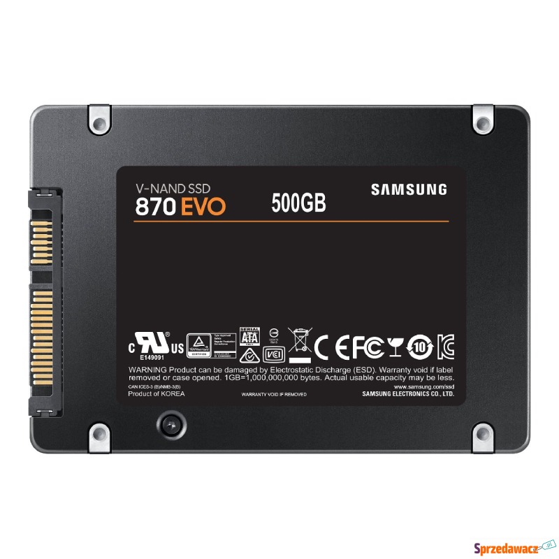 Dysk SSD Samsung 870 EVO MZ-77E500B 500GB SATA - Dyski twarde - Legnica