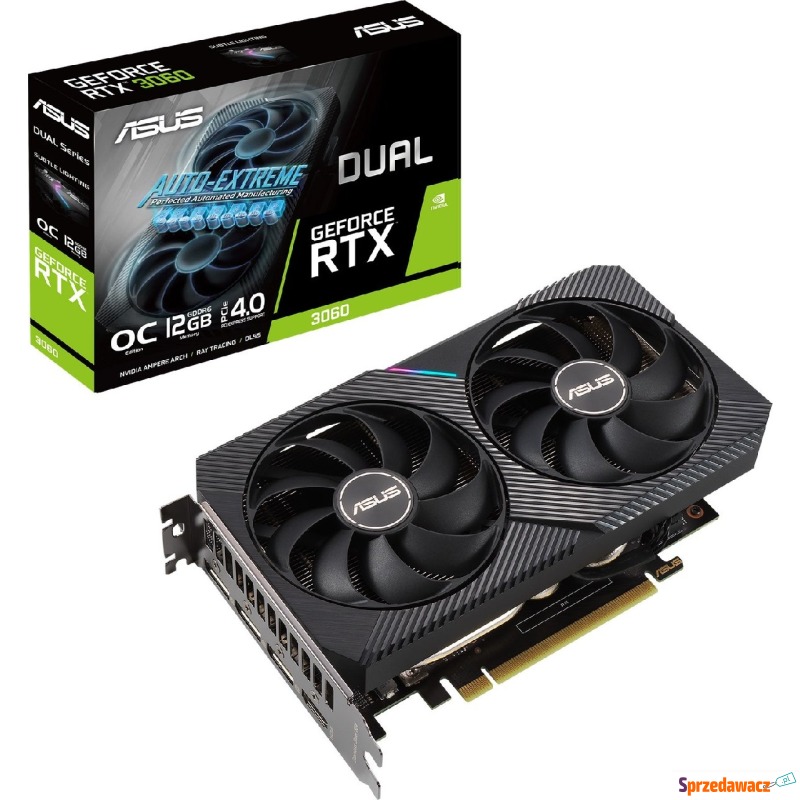 ASUS GeForce RTX 3060 DUAL 12GB OC V2 - Karty graficzne - Kraków
