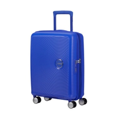 Walizka kabinowa American tourister Soundbox 55cm powiększana Cobalt Blue