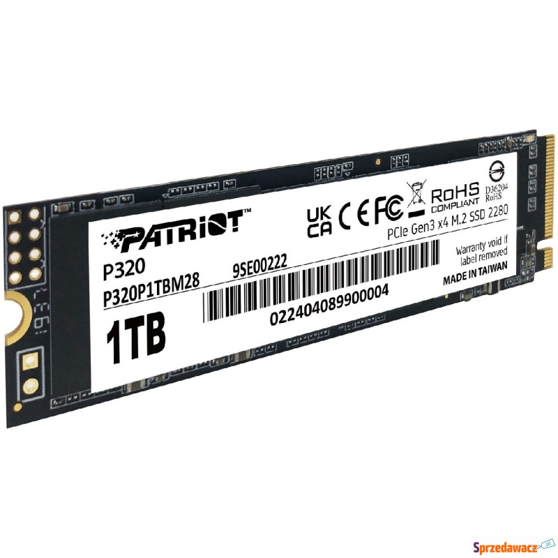 Patriot P320 PCIe NVMe 1TB - Dyski twarde - Olsztyn