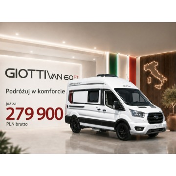 Giottiline GiottiVan 60FT - 4 osobowy CamperVan z automatem! WARSZAWA