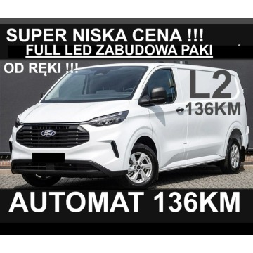 Ford Transit Custom - 136KM Automat Super Niska Cena L2 Full Led Dostępny od ręki !!