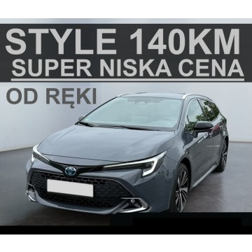 Toyota Corolla - Hybryda 140KM 1,8 Style Kamera Dostępny od ręki ! Super Cena  1414zł