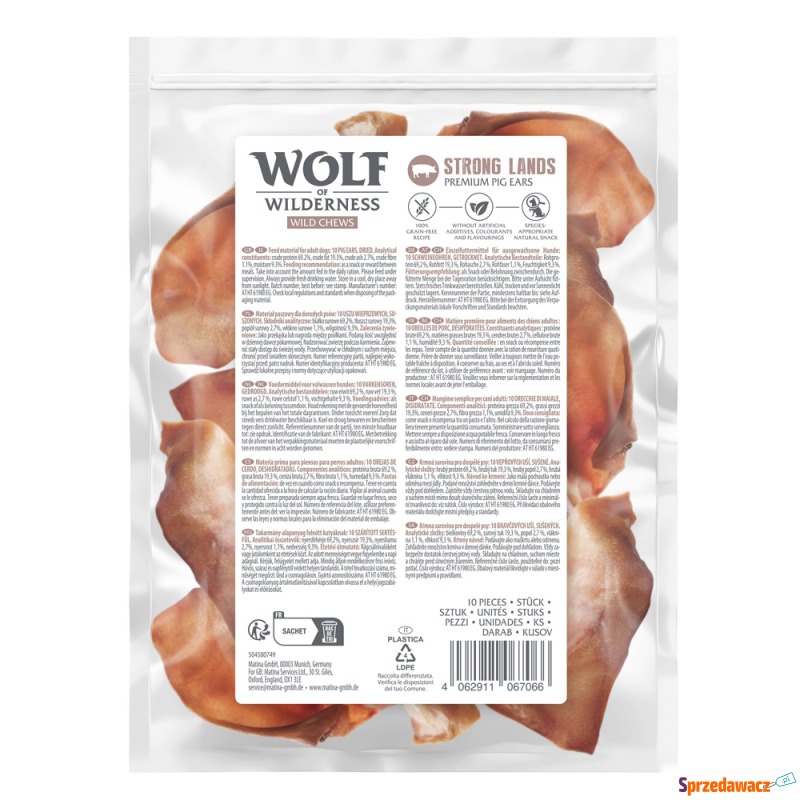 Wolf of Wilderness Premium uszy wieprzowe "Strong... - Przysmaki dla psów - Nowy Sącz