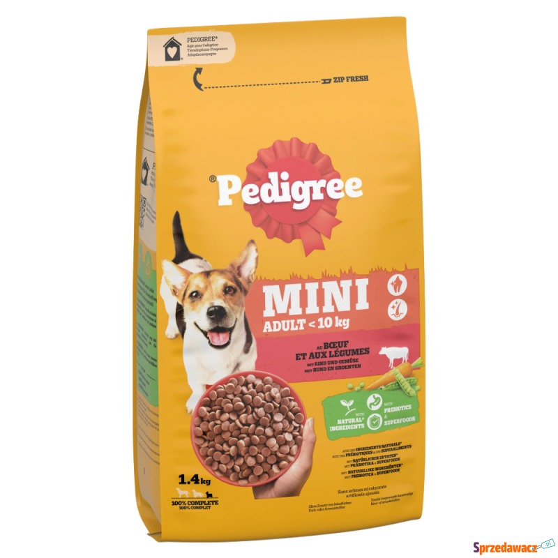 Pedigree Mini Adult <10kg, z wołowiną i warzy... - Karmy dla psów - Gdańsk