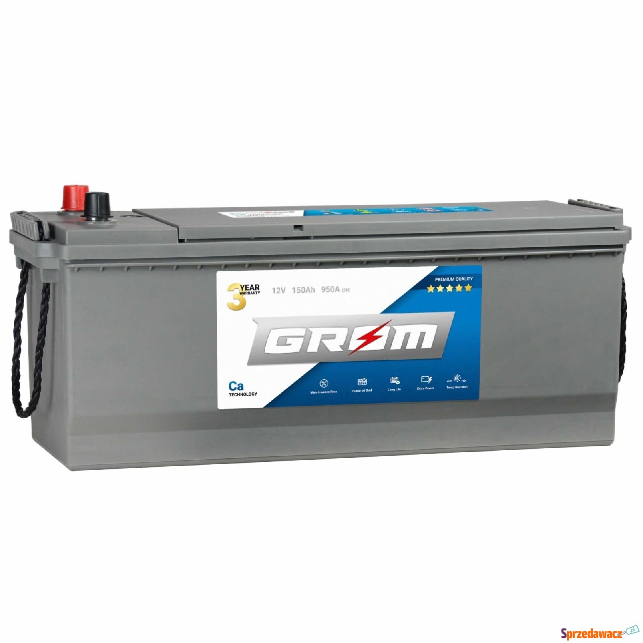 Akumulator Grom 150Ah 950A Bia...