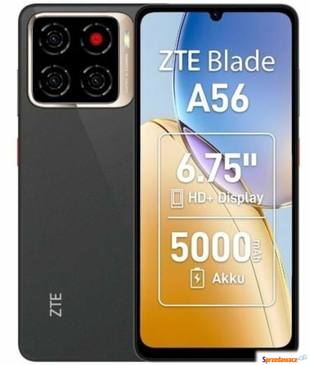 Smartfon ZTE Blade A56 Czarny