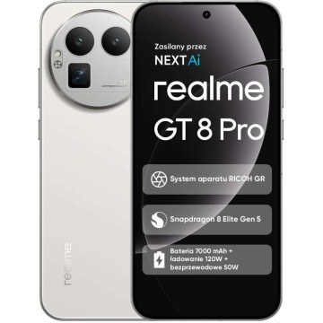 Smartfon Realme GT 8 Pro 5G 16/512GB Biały (6941764476981)