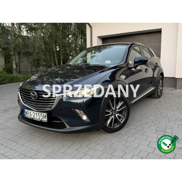 Mazda CX-3 - BI-XENON*Nawigacja*HUD*Grzane*Fotele*Kamera*Cofania*Czujniki*Park*ASO