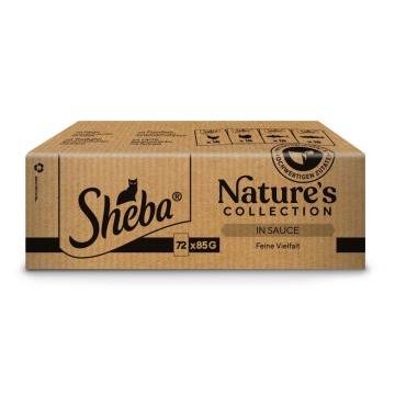 Sheba Nature's Collection, 72 x 85 g - Różnorodność smaków w sosie