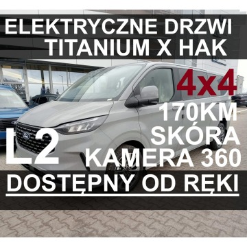 Ford Tourneo Custom - Titanium X Super Niska Cena Od ręki ! Kamera 360 Elekr. Drzwi Hak