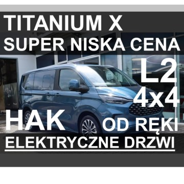 Ford Tourneo Custom - Titanium X Super Niska Cena Od ręki ! Kamera 360 Elekr. Drzwi Hak