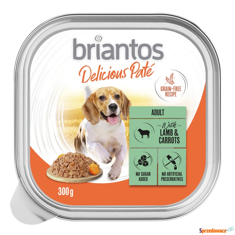 Briantos Delicious Paté, 27 x 300 g - Jagnięcina... - Karmy dla psów - Pruszków