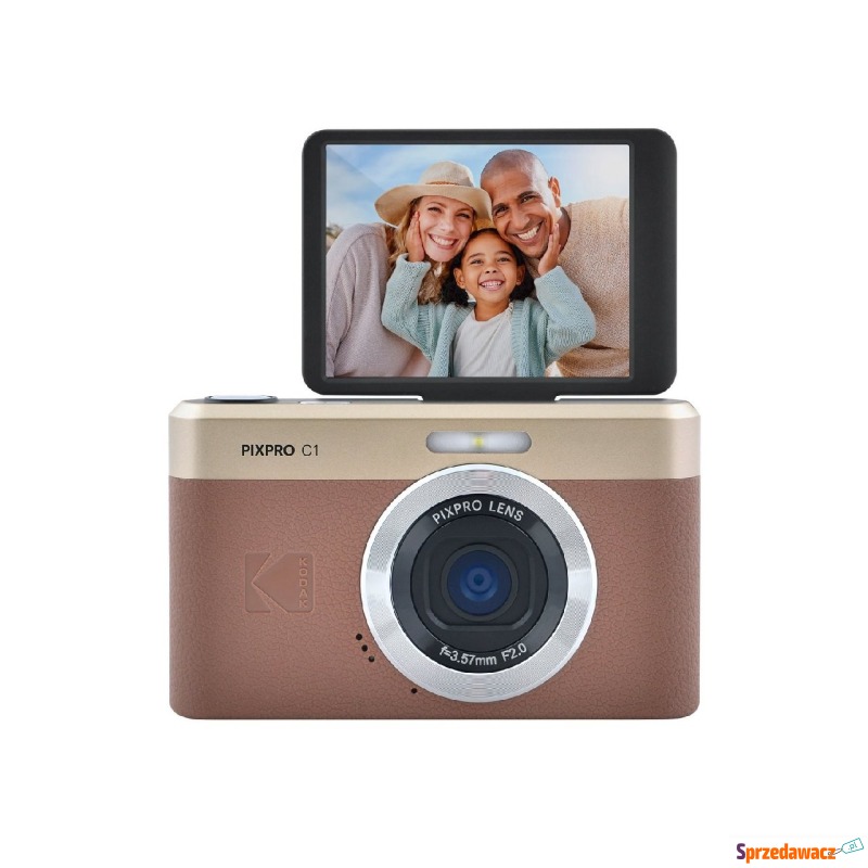 Kodak PixPro C1 Brązowy + karta pamięci 16GB - Aparaty cyfrowe - Wrocław
