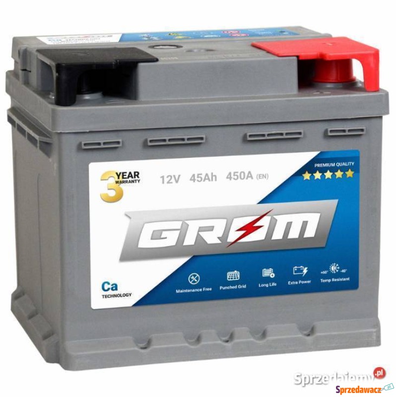 Akumulator Premium 45Ah 450A Grom...