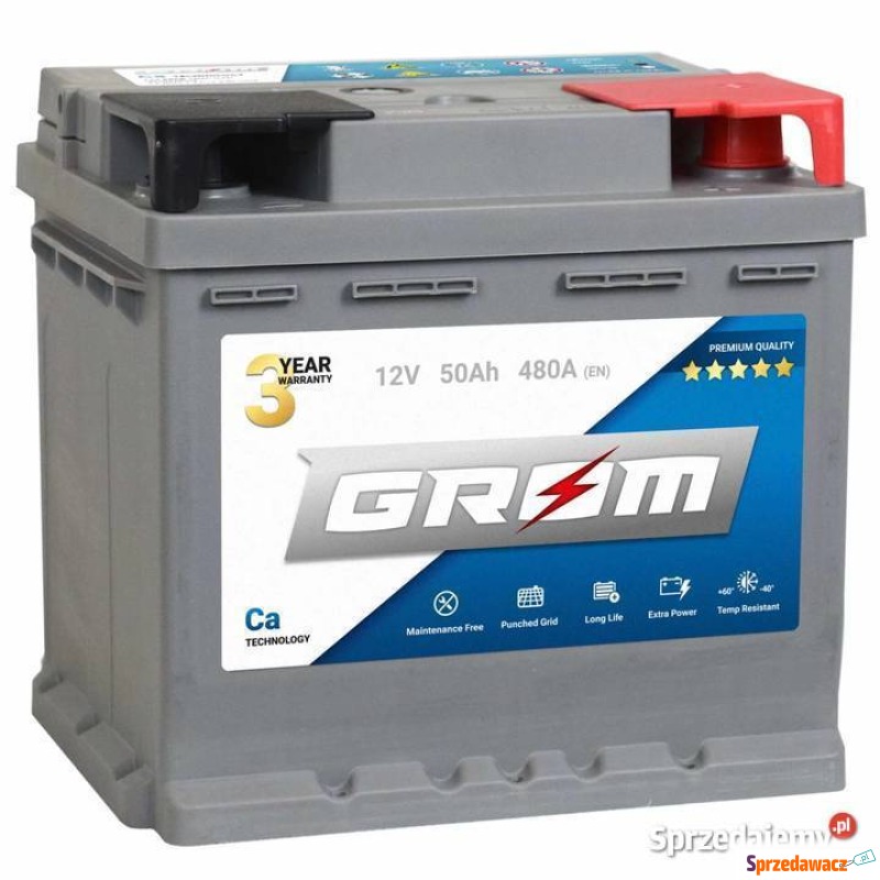 Akumulator 12V 50Ah 480A Grom ...