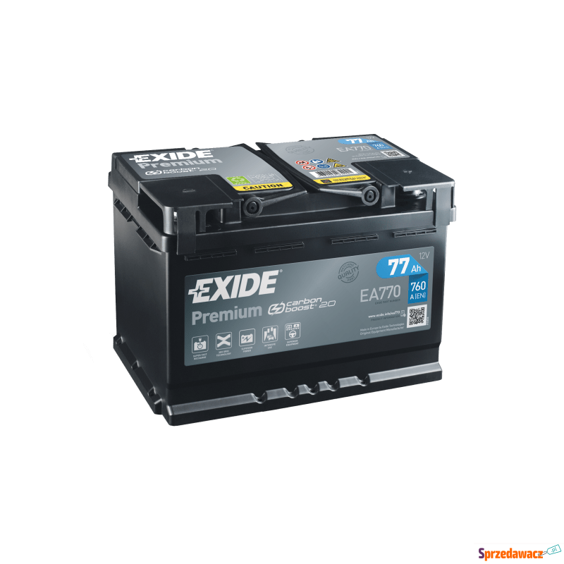 Akumulator Exide Premium 77ah 760a...