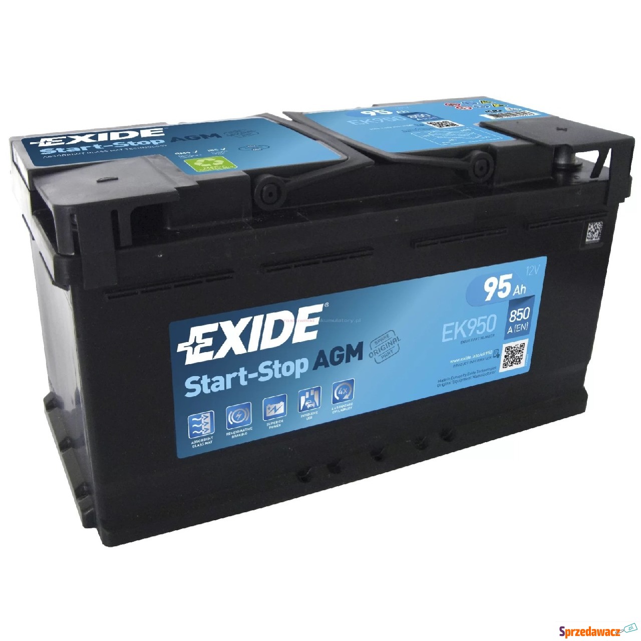 Akumulator EXIDE AGM start&stop...