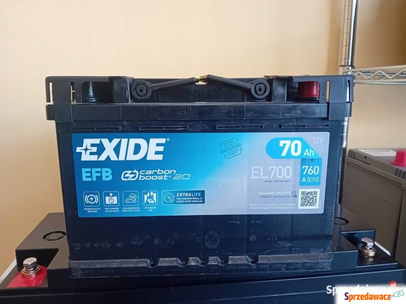 Akumulator 70Ah 760A prawy plus...