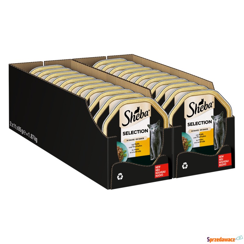 Sheba tacki, 22 x 85 g - Cielęcina...