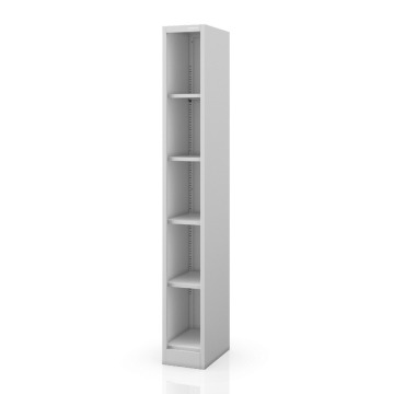 Regał metalowy wąski, archiwizacyjny na dokumenty szary, 250x1850x400 mm: TIM