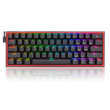 Klawiatura Klawiatura gamingowa Redragon K617 Fizz RGB Redragon Mechanical Red Switches przewodowa m