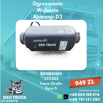 5801801485  Ogrzewanie Webasto Airtronic D2 Iveco... - Ogrzewanie postojowe - Zawichost - zdjęcie 1