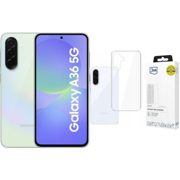 Smartfon Samsung Galaxy A36 5G 8/256GB Zielony (SM-A366BLGGEUE) + Etui Clear Case