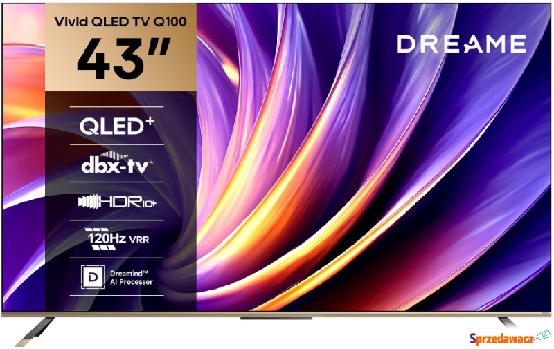 DREAME 43Q100 43'' QLED 4K 120Hz GoogleTV - Telewizory - Radom