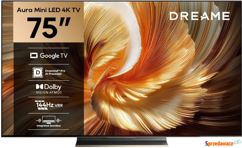 DREAME 75S100 75'' MiniLED 4K 144Hz GoogleTV - Telewizory - Rawicz