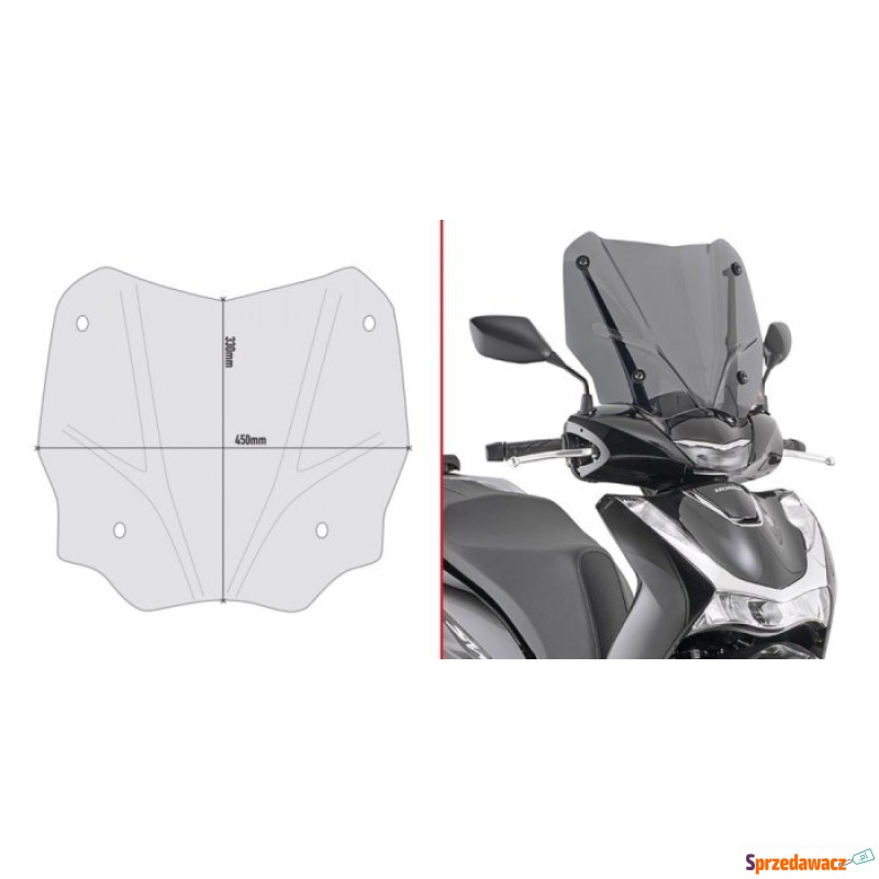 GIVI SZYBA DYMIONA 33 x 45 cm (H x W) HONDA SH... - Kierownica i licznik - Sopot