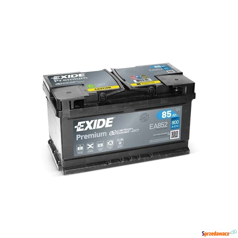 Akumulator Exide Premium 85ah 800a ea852 prawy... - Akumulatory - Chełm