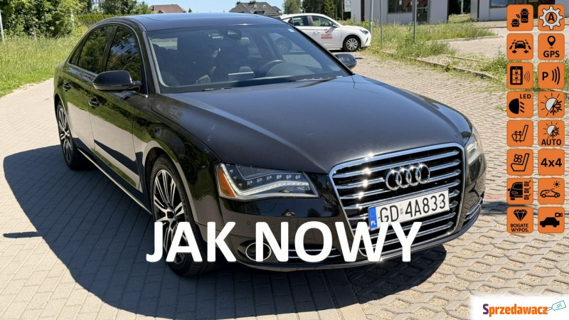 Audi A8  Sedan/Limuzyna 2011,  4.2 benzyna, automat - Na sprzedaż za 62 900 zł - Banino