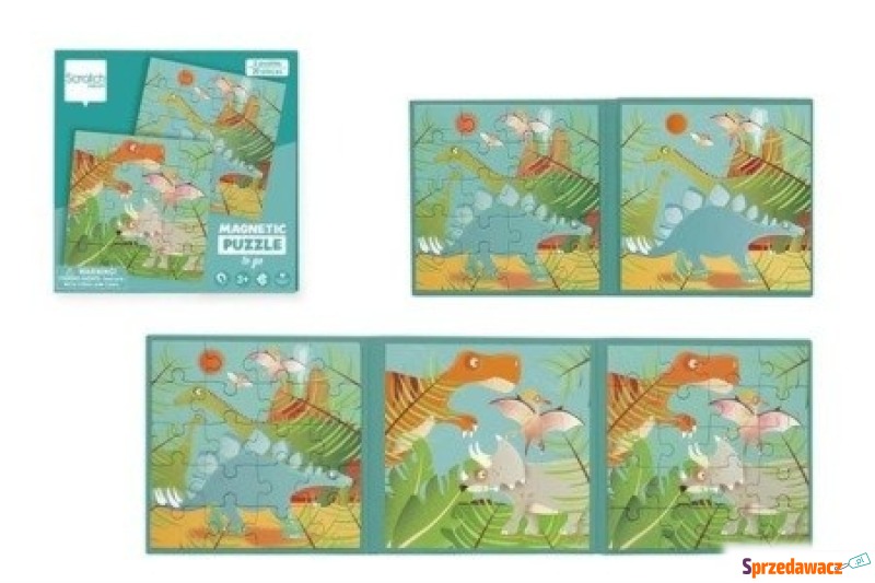 Scratch, Puzzle magnetyczne książka podróżna... - Puzzle - Warszawa