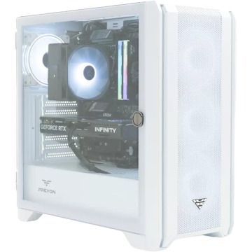 Komputer PREYON Windy Pro 880 White Ryzen 7 7700X, 32 GB, RTX 5070, 2 TB M.2 PCIe