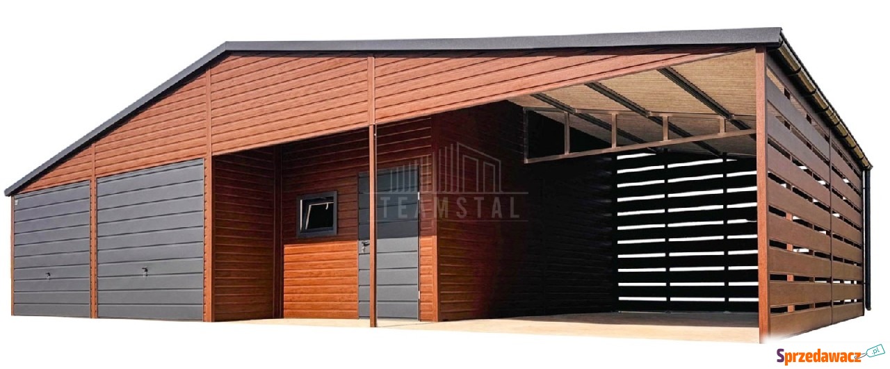Garaż blaszany 9x6m wiata 4m w...