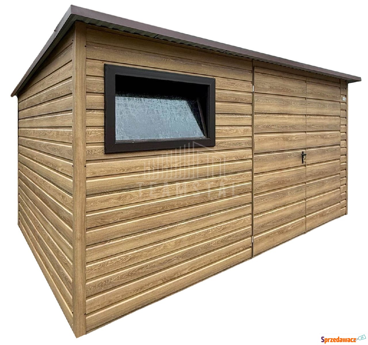 Domek ogrodowy 4x3m brama dwus...