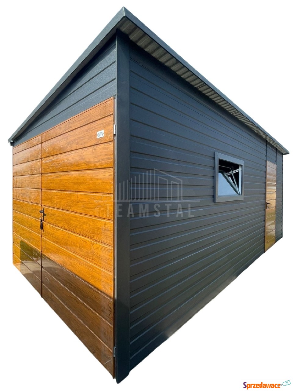 Garaż blaszany 3x5m brama dwus...