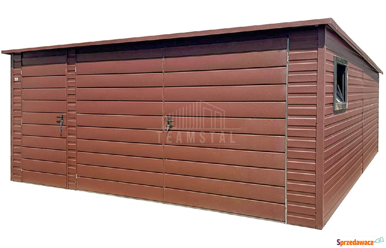 Garaż blaszany 5x5 m brama dwu...