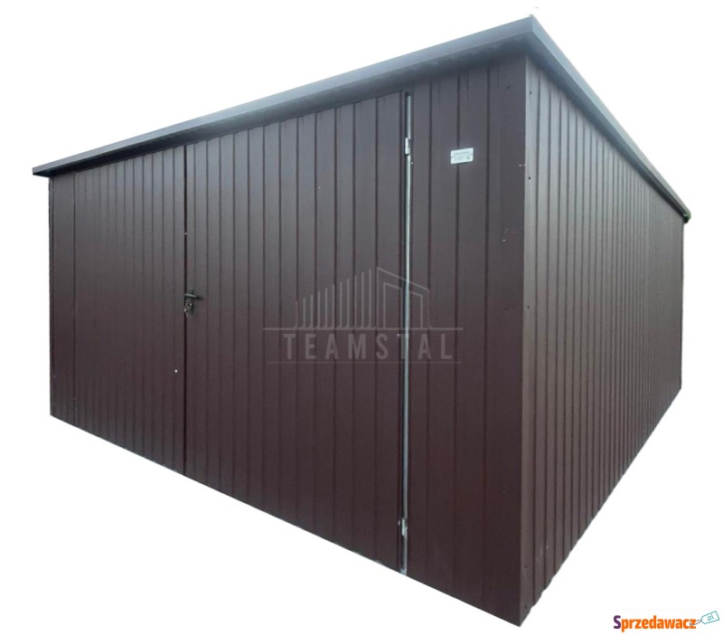 Garaż blaszany 5x5m - brama dw...