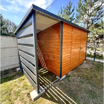 Schowek domek ogrodowy 3x3 m + wiata 1x3 m brama... - Altany, domki, namioty - Łańcut - zdjęcie 3