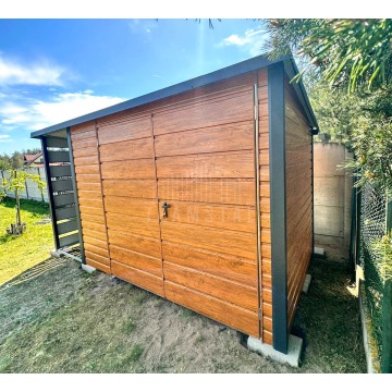 Schowek domek ogrodowy 3x3 m + wiata 1x3 m brama... - Altany, domki, namioty - Łańcut - zdjęcie 2