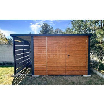 Schowek domek ogrodowy 3x3 m + wiata 1x3 m brama... - Altany, domki, namioty - Łańcut - zdjęcie 4