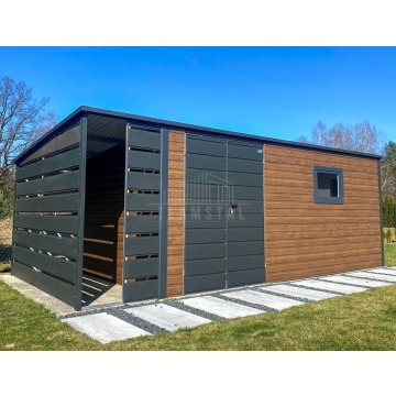 Schowek domek ogrodowy 5,5x3 + wiata 1m brama... - Altany, domki, namioty - Łańcut - zdjęcie 3