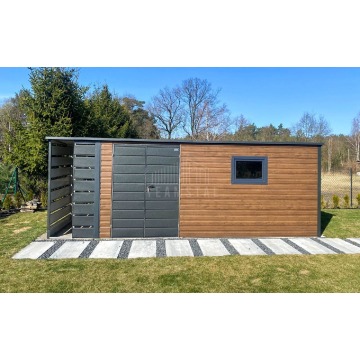 Schowek domek ogrodowy 5,5x3 + wiata 1m brama... - Altany, domki, namioty - Łańcut - zdjęcie 2
