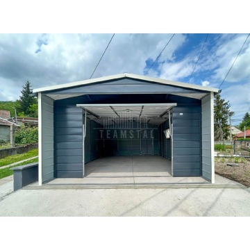 Garaż blaszany 5x5 m + 2x wiata brama uchylna... - Garaże i wiaty - Chojnice - zdjęcie 2